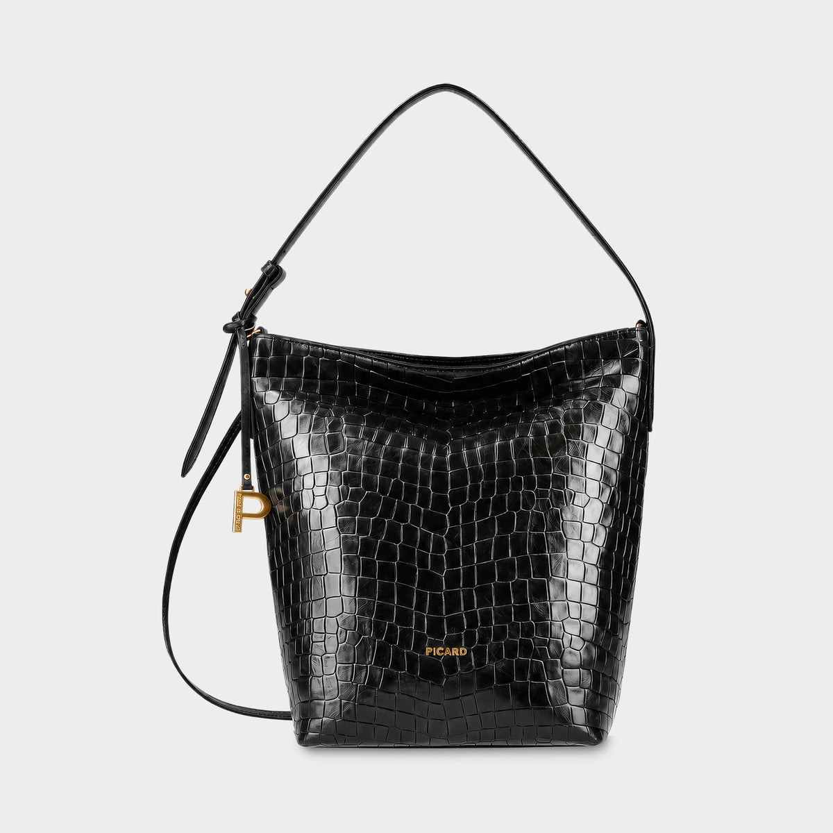 Beuteltasche Croco 5695
